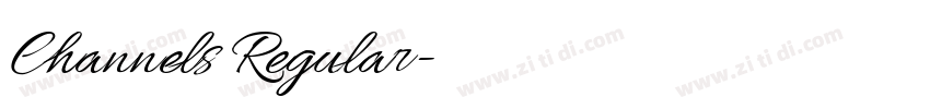 Channels Regular字体转换 Channels Regular字体转换